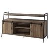 ACME Rashawn Rustic Oak & Black TV Stand Model LV00152