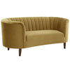 ACME Millephri Olive Yellow Velvet Loveseat Model LV00164