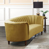 ACME Millephri Olive Yellow Velvet Loveseat Model LV00164