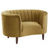 ACME Millephri Olive Yellow Velvet Chair Model LV00165