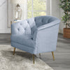 ACME Bayram Light Gray Velvet Chair Model LV00208
