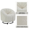 ACME Osmash White Teddy Sherpa Chair with Swivel Model LV00230
