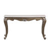 ACME Elozzol Natural Marble Top & Antique Bronze Sofa Table Model LV00304