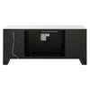 ACME Noralie Mirrored & Faux Diamonds TV Stand with Fireplace & LED Model LV00317