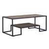 ACME Idella Rustic Oak & Black Coffee Table Model LV00324