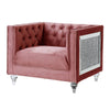 ACME HeiberoII Pink Velvet Chair Model LV00329