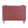 ACME HeiberoII Pink Velvet Chair Model LV00329
