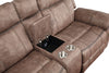 ACME Dollum Two Tone Chocolate Nubuck Motion Sectional Sofa Model LV00397