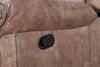 ACME Dollum Two Tone Chocolate Nubuck Motion Sectional Sofa Model LV00397
