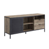 ACME Nantan Rustic Oak & Black TV Stand Model LV00405