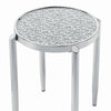 ACME Abbe Glass & Chrome End Table Model LV00573