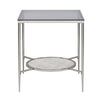 ACME Adelrik Glass & Chrome End Table Model LV00575