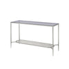 ACME Adelrik Glass & Chrome Sofa Table Model LV00576