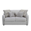 ACME Mahler Beige Linen Loveseat with 4 Pillows Model LV00579