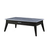 ACME Zemocryss Sintered Stone Top & Dark Brown Coffee Table Model LV00608