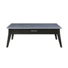ACME Zemocryss Sintered Stone Top & Dark Brown Coffee Table Model LV00608