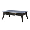 ACME Zemocryss Sintered Stone Top & Dark Brown Coffee Table Model LV00608