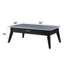 ACME Zemocryss Sintered Stone Top & Dark Brown Coffee Table Model LV00608