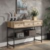 ACME Brantley Oak & Sandy Black Sofa Table Model LV00750