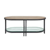 ACME Brantley Oak & Sandy Black Coffee Table Model LV00751