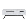ACME Throm White Marble Grain Coffee Table with Lift Top Model LV00830