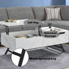 ACME Throm White Marble Grain Coffee Table with Lift Top Model LV00830