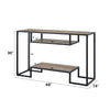 ACME Idella Rustic Oak & Black Sofa Table Model LV00887