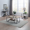 ACME Idella Rustic Oak & Black Sofa Table Model LV00887