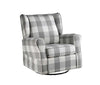 ACME Patli Gray Fabric Swivel Chair with Glider Model LV00922