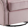ACME Tamaki Pink Fabric Swivel Chair with Glider Model LV00923