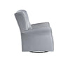 ACME Zeger Gray Fabric Swivel Chair with Glider Model LV00924
