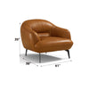 ACME Leonia Cognac Tan Top Grain Leather Chair Model LV00939