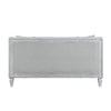 ACME Katia Light Gray Linen & Weathered White Loveseat with 2 Pillows Model LV01050