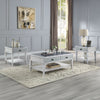 ACME Katia Rustic Gray & Weathered White End Table Model LV01053