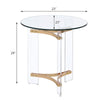 ACME Sosi Gold End Table Model LV01084