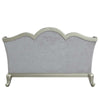 ACME Qunsia Light Gray Linen & Champagne Loveseat with 4 Pillows Model LV01118