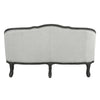 ACME Samael Gray Linen & Dark Brown Loveseat with 2 Pillows Model LV01128