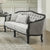 ACME Samael Gray Linen & Dark Brown Loveseat with 2 Pillows Model LV01128