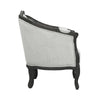 ACME Samael Gray Linen & Dark Brown Chair with Pillow Model LV01129