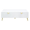 ACME Gaines White High Gloss Coffee Table Model LV01139