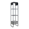 ACME Raziela Concrete Gray & Black TV Stand Side Pier Model LV01144