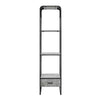 ACME Raziela Concrete Gray & Black TV Stand Side Pier Model LV01144