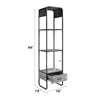 ACME Raziela Concrete Gray & Black TV Stand Side Pier Model LV01144