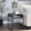 ACME Raziela Concrete Gray & Black End Table Model LV01147