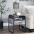 ACME Raziela Concrete Gray & Black End Table Model LV01147