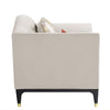 ACME Tayden Beige Velvet Chair with 2 Pillows Model LV01157