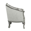 ACME Samael Gray Linen & Gray Oak Chair with Pillow Model LV01163