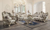 ACME Danae Fabric Champagne & Gold Loveseat with 5 Pillows Model LV01194