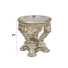 ACME Danae Champagne & Gold End Table Model LV01203