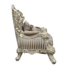 ACME Sorina Velvet Fabric & Antique Gold Chair with 2 Pillows Model LV01207